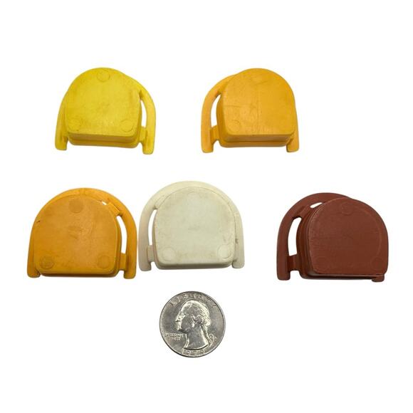 Vintage Fisher Price Little People Chair Set 5 piece - Picture 4 of 4